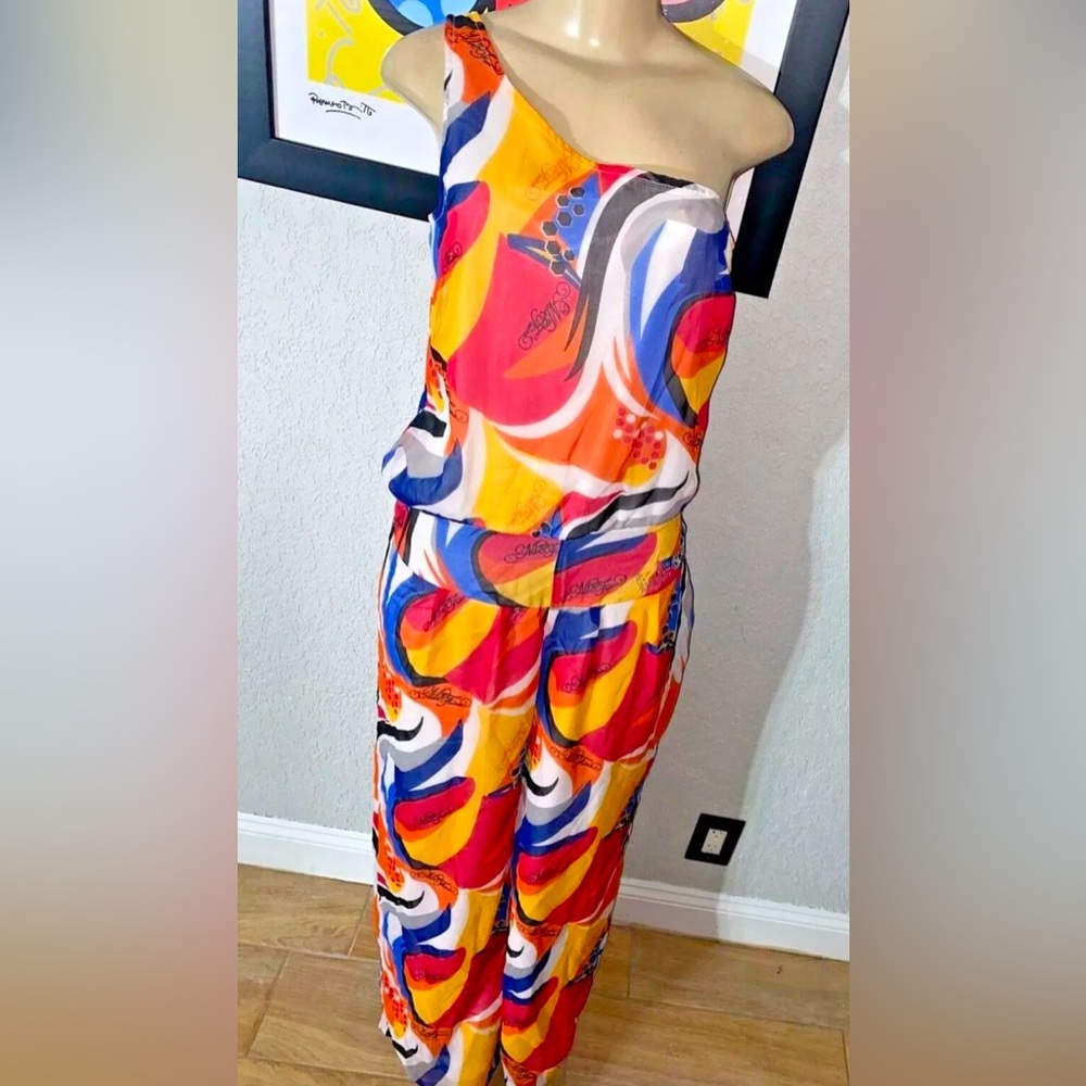 New with tag Colorful Abstract Mecca Print Jumpsuit.